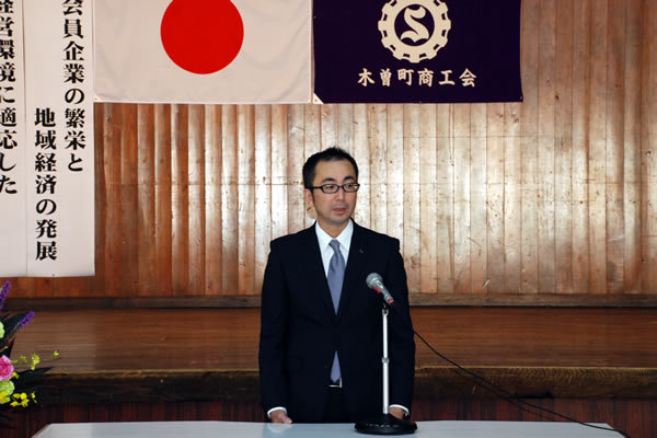 新:青年部長理事 大西 毅 さん あいさつ